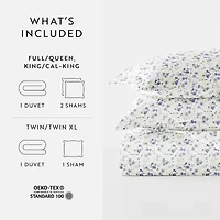 Casual Comfort Premium Ultra Soft 3-pc. Blossoms Print Duvet Cover Set