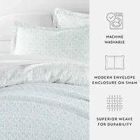 Casual Comfort Premium Ultra Soft 3-pc. Burst of Vines Print Duvet Cover Set