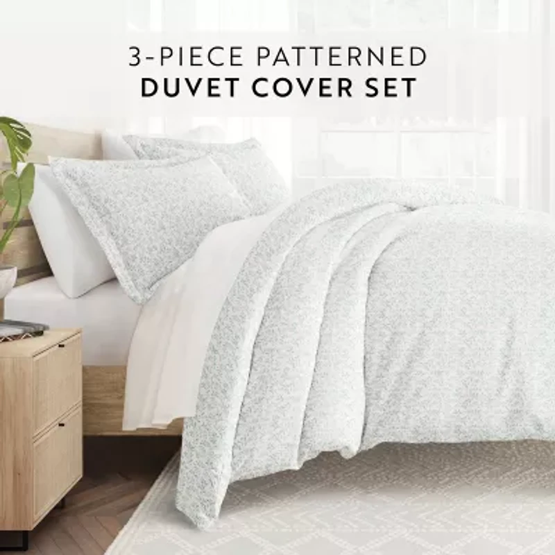 Casual Comfort Premium Ultra Soft 3-pc. Burst of Vines Print Duvet Cover Set