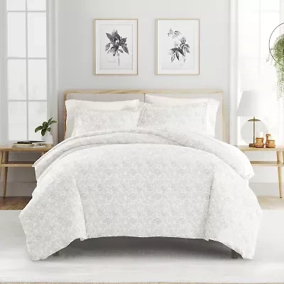 Casual Comfort Premium Ultra Soft 3-pc. Coarse Paisley Print Duvet Cover Set