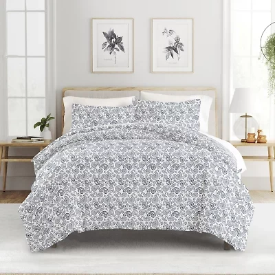 Casual Comfort Premium Ultra Soft 3-pc. Coarse Paisley Print Duvet Cover Set