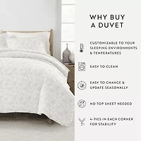 Casual Comfort Premium Ultra Soft 3-pc. Coarse Paisley Print Duvet Cover Set