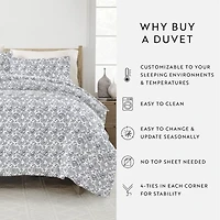 Casual Comfort Premium Ultra Soft 3-pc. Coarse Paisley Print Duvet Cover Set