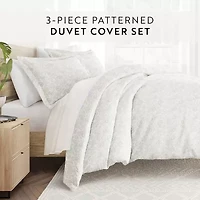 Casual Comfort Premium Ultra Soft 3-pc. Coarse Paisley Print Duvet Cover Set