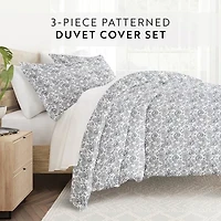 Casual Comfort Premium Ultra Soft 3-pc. Coarse Paisley Print Duvet Cover Set
