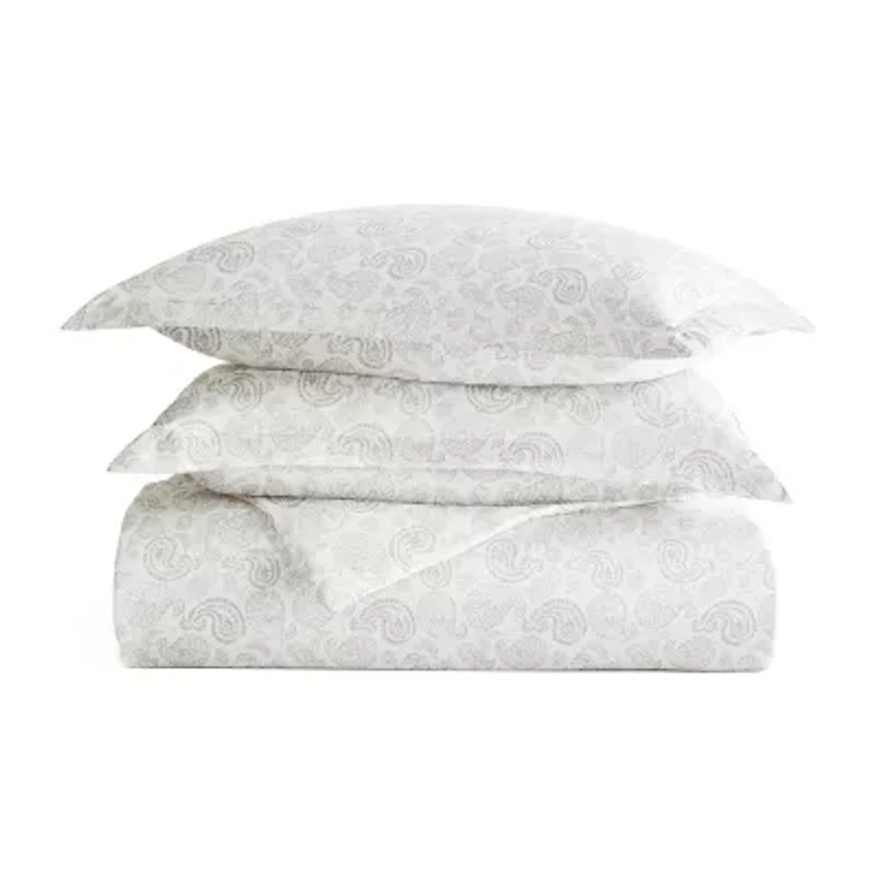 Casual Comfort Premium Ultra Soft 3-pc. Coarse Paisley Print Duvet Cover Set
