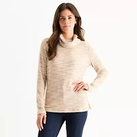 St. John's Bay Womens Cowl Neck Long Sleeve T-Shirt
