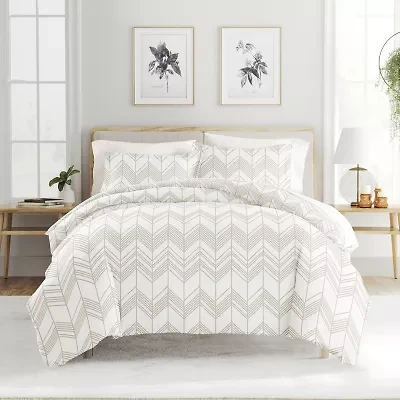 Casual Comfort Ultra Soft Alps Chevron Duvet Set