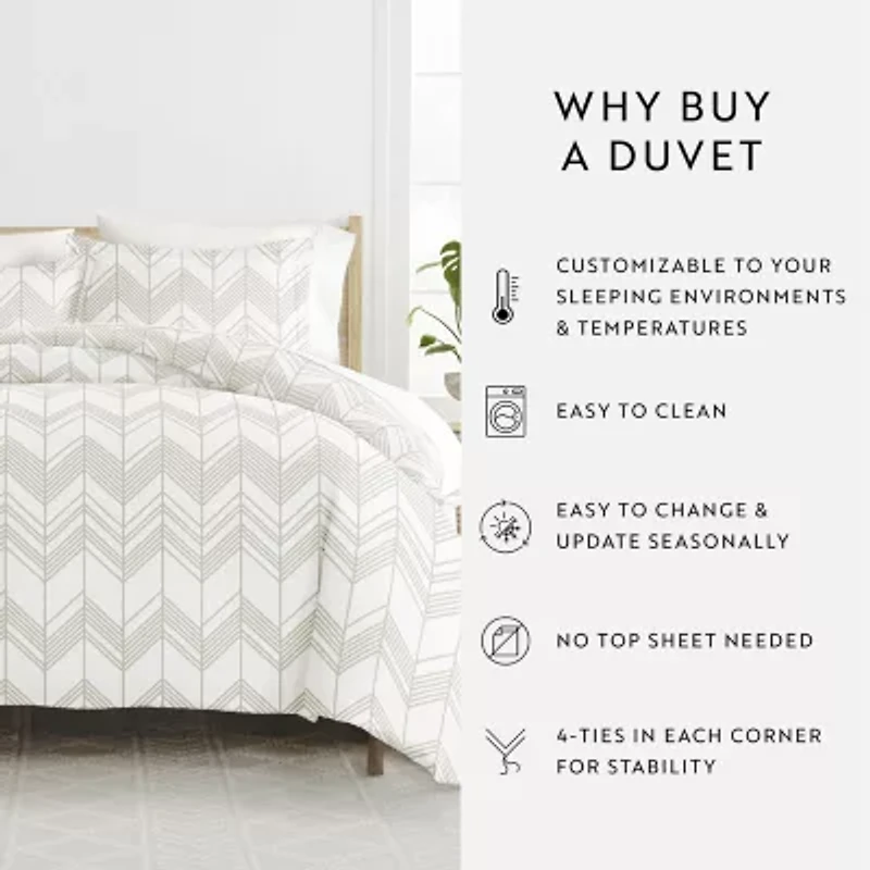 Casual Comfort Ultra Soft Alps Chevron Duvet Set