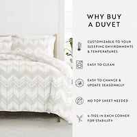 Casual Comfort Ultra Soft Alps Chevron Duvet Set