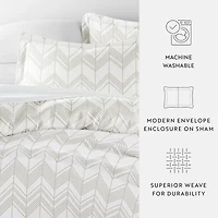 Casual Comfort Ultra Soft Alps Chevron Duvet Set