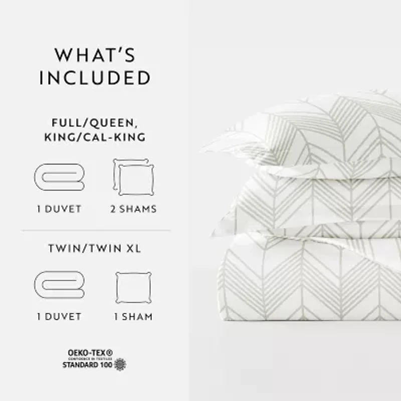 Casual Comfort Ultra Soft Alps Chevron Duvet Set