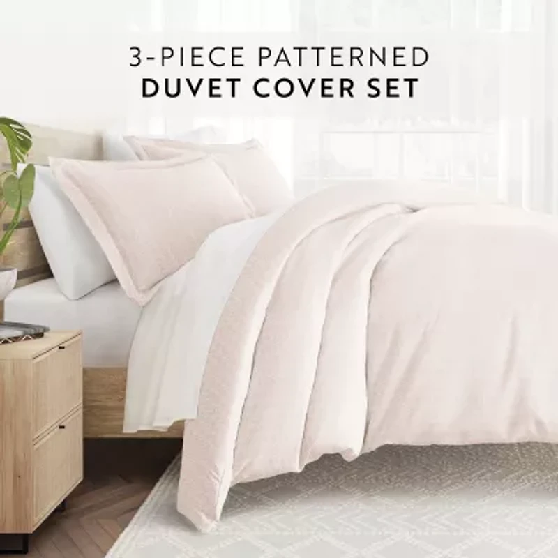Casual Comfort Premium Ultra Soft Classic Pink Pattern Duvet Cover Set