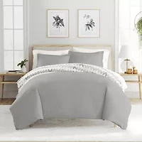 Casual Comfort Chevron Sleep Pattern Oversized Reversible Duvet Cover Set