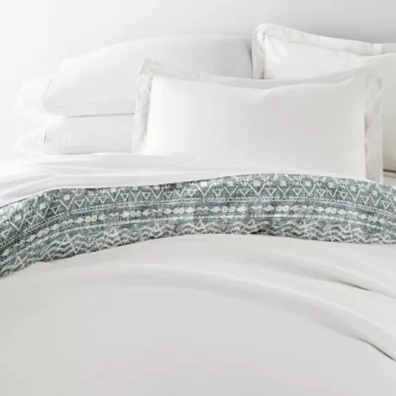 Casual Comfort Modern Rustic Pattern Oversized Reversible Duvet Cover Set