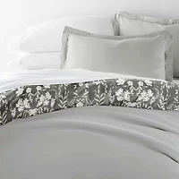Casual Comfort Secret Garden Pattern Oversized Reversible Duvet Cover Set