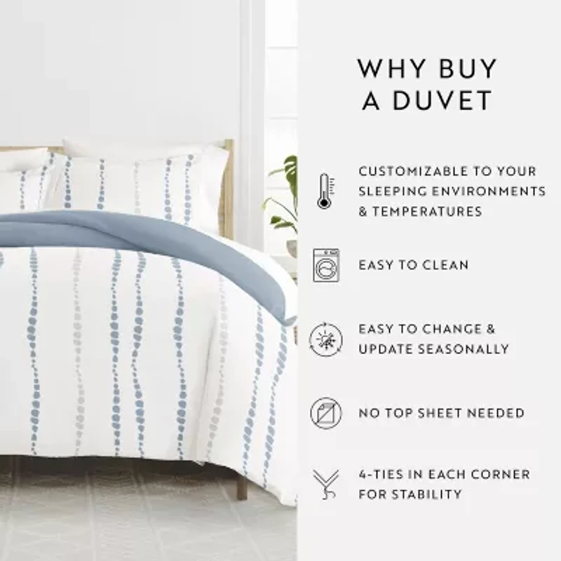 Casual Comfort Urban Vibe Pattern Oversized Reversible Duvet Cover Set