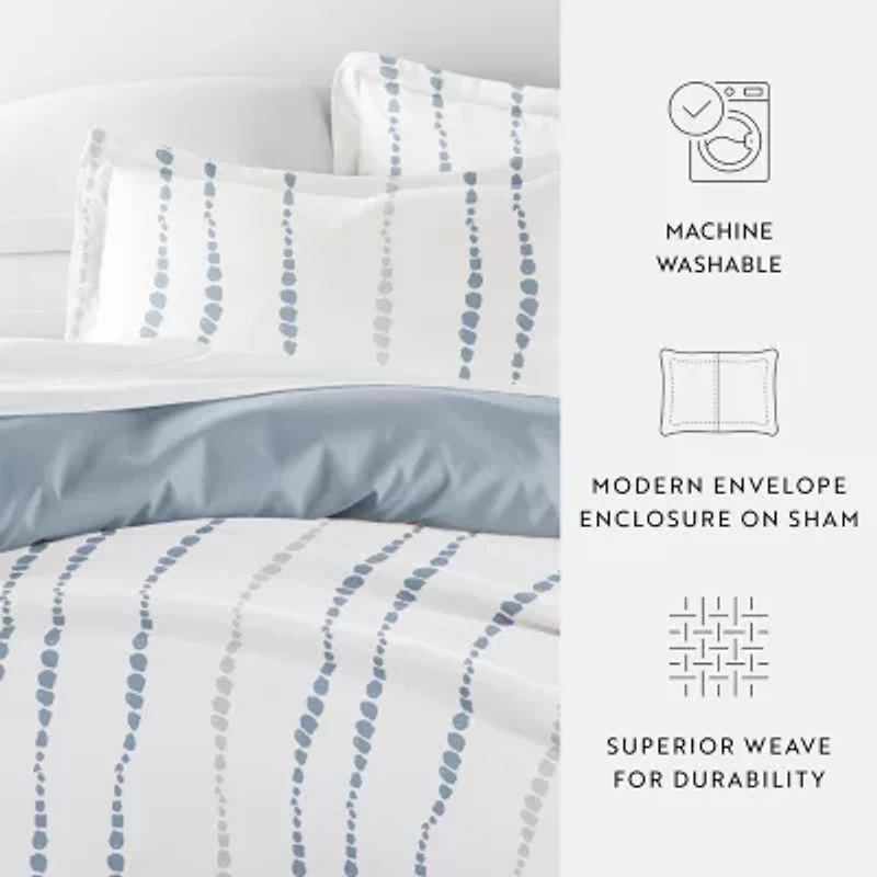 Casual Comfort Urban Vibe Pattern Oversized Reversible Duvet Cover Set