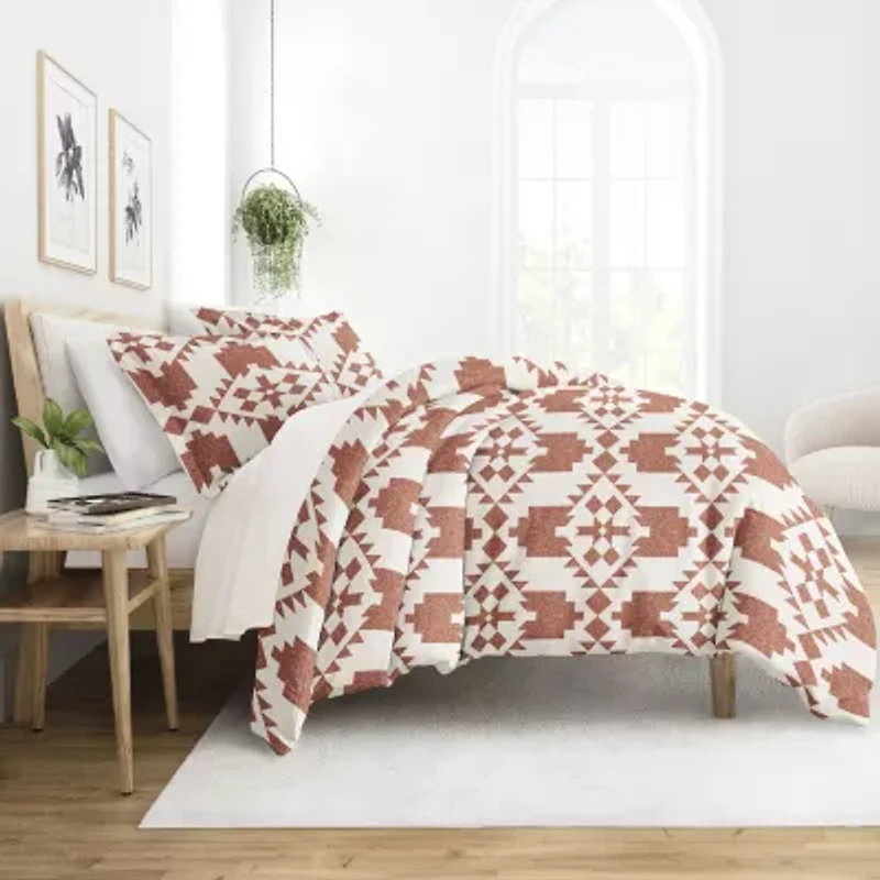 Casual Comfort Adobe Diamond Patterned Duvet Cover Set