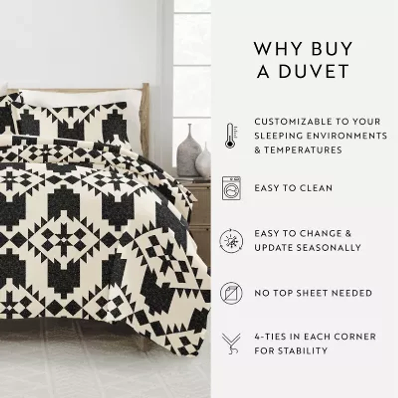 Casual Comfort Adobe Diamond Patterned Duvet Cover Set