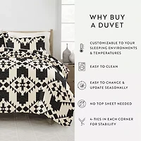 Casual Comfort Adobe Diamond Patterned Duvet Cover Set