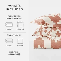 Casual Comfort Adobe Diamond Patterned Duvet Cover Set