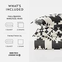Casual Comfort Adobe Diamond Patterned Duvet Cover Set
