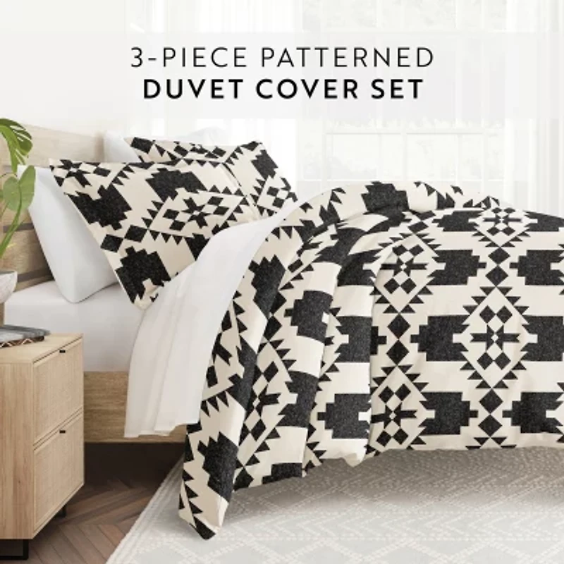 Casual Comfort Adobe Diamond Patterned Duvet Cover Set