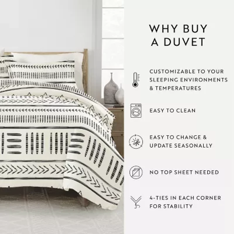 Casual Comfort Arrow Dreams Patterned Duvet Cover Set