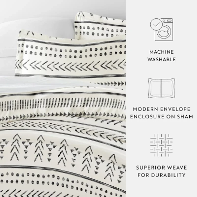 Casual Comfort Arrow Dreams Patterned Duvet Cover Set