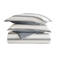 Casual Comfort Desert Stripe Patterned Reversible Duvet Cover Set
