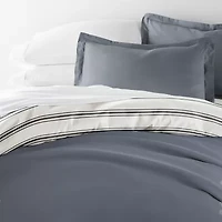 Casual Comfort Desert Stripe Patterned Reversible Duvet Cover Set