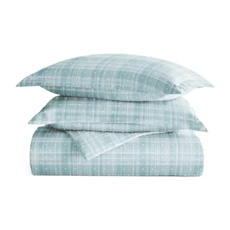 Casual Comfort Premium Ultra Soft Polka Dot Pattern Duvet Cover Set
