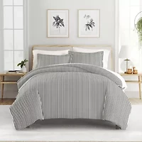 Casual Comfort Premium Ultra Soft Ribbon Pattern Duvet Cover Set