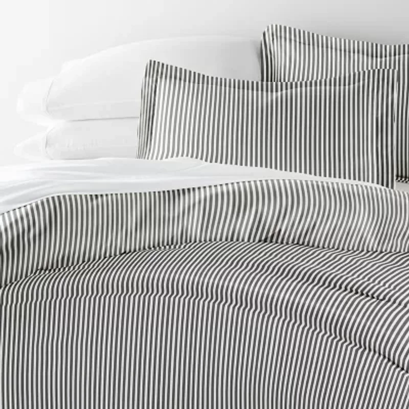 Casual Comfort Premium Ultra Soft Ribbon Pattern Duvet Cover Set
