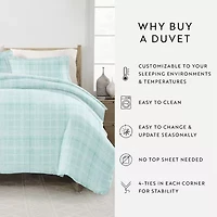 Casual Comfort™ Premium Ultra Soft Thatch Pattern Duvet Cover Set