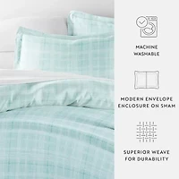 Casual Comfort™ Premium Ultra Soft Thatch Pattern Duvet Cover Set