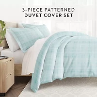 Casual Comfort™ Premium Ultra Soft Thatch Pattern Duvet Cover Set