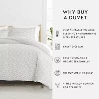 Casual Comfort Premium Ultra Soft Wheatfield Pattern Duvet Cover Set