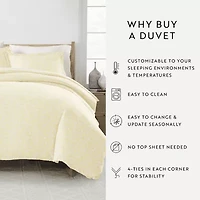 Casual Comfort Premium Ultra Soft Wheatfield Pattern Duvet Cover Set