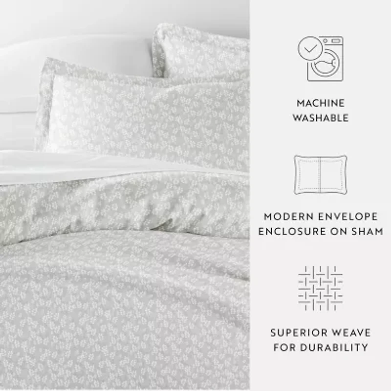 Casual Comfort Premium Ultra Soft Wheatfield Pattern Duvet Cover Set