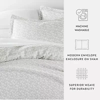 Casual Comfort Premium Ultra Soft Wheatfield Pattern Duvet Cover Set