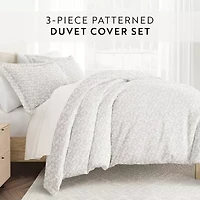 Casual Comfort Premium Ultra Soft Wheatfield Pattern Duvet Cover Set