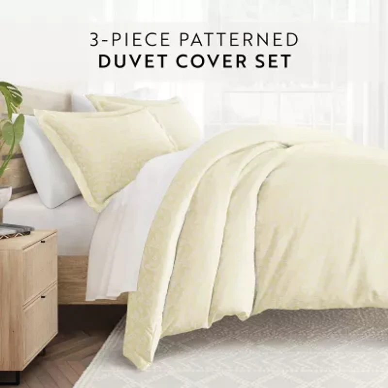 Casual Comfort Premium Ultra Soft Wheatfield Pattern Duvet Cover Set