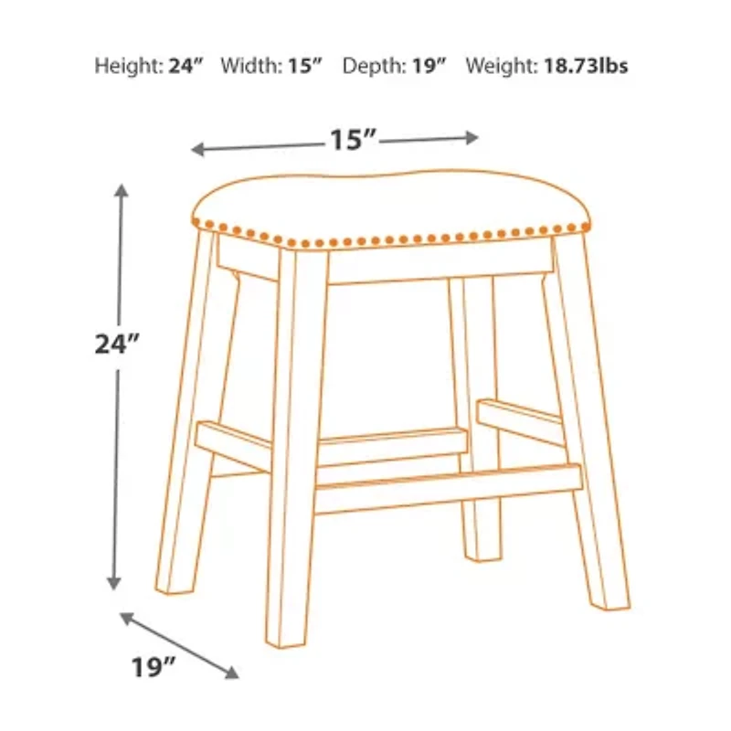 Signature Design by Ashley® Caitir Set of 2 Counter Height Upholstered Stools
