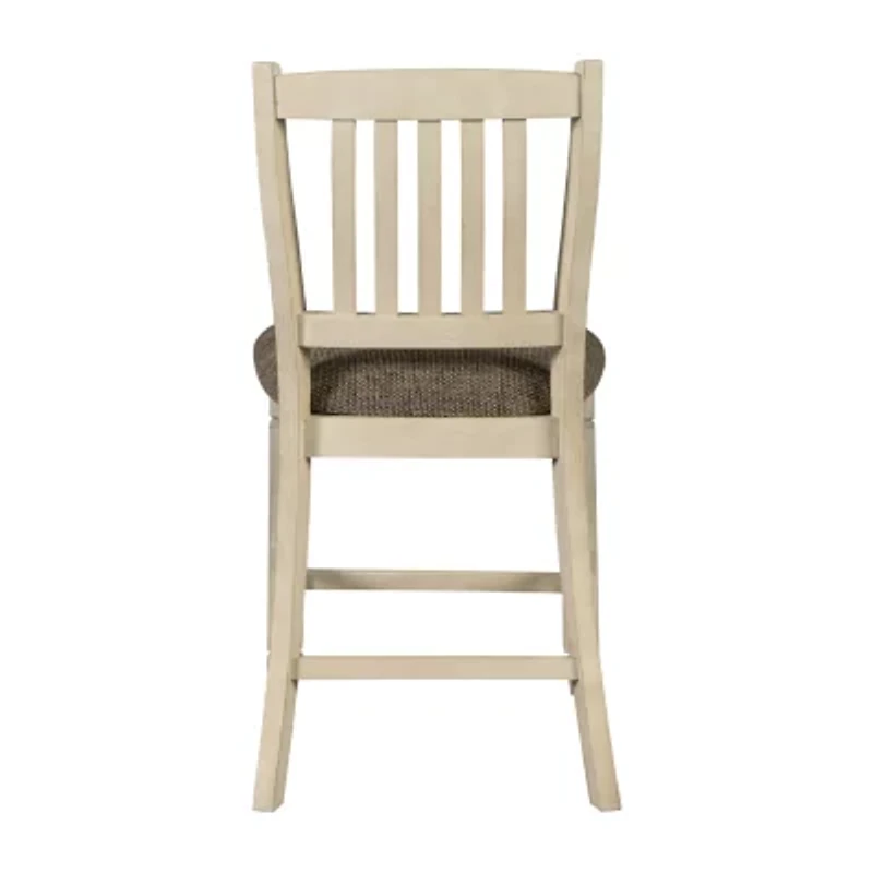 Signature Design by Ashley® Roanoke Set of 2 Upholstered Counter Height Stools