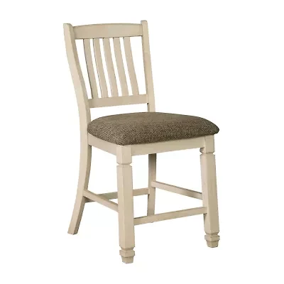 Signature Design by Ashley® Roanoke Set of 2 Upholstered Counter Height Stools