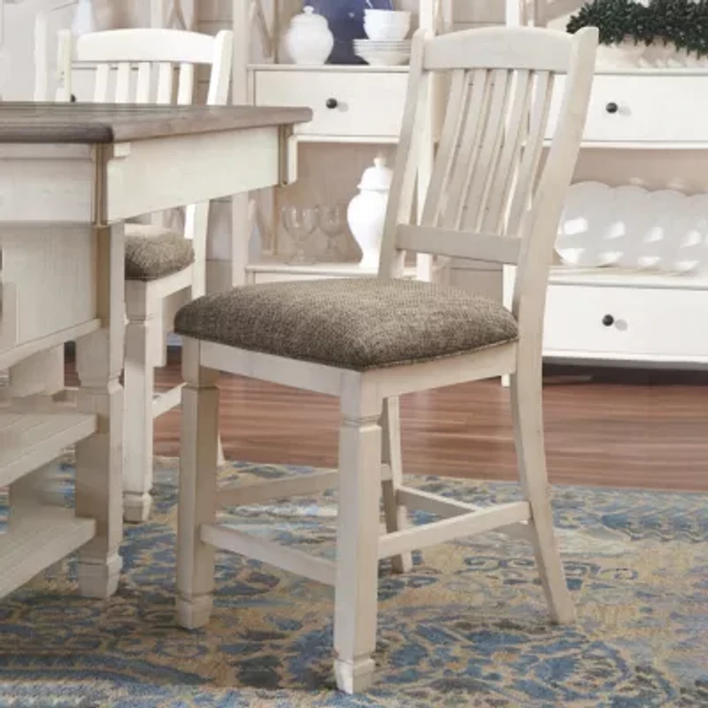 Signature Design by Ashley® Roanoke Set of 2 Upholstered Counter Height Stools