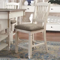 Signature Design by Ashley® Roanoke Set of 2 Upholstered Counter Height Stools
