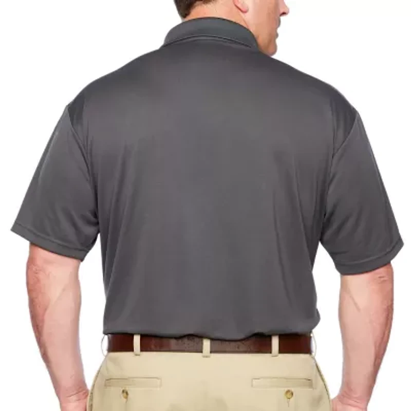 PGA TOUR Airflux Big and Tall Mens Regular Fit Short Sleeve Polo Shirt